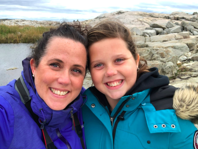 Helen and Lucy Early on their Peggy's Cove Adventure