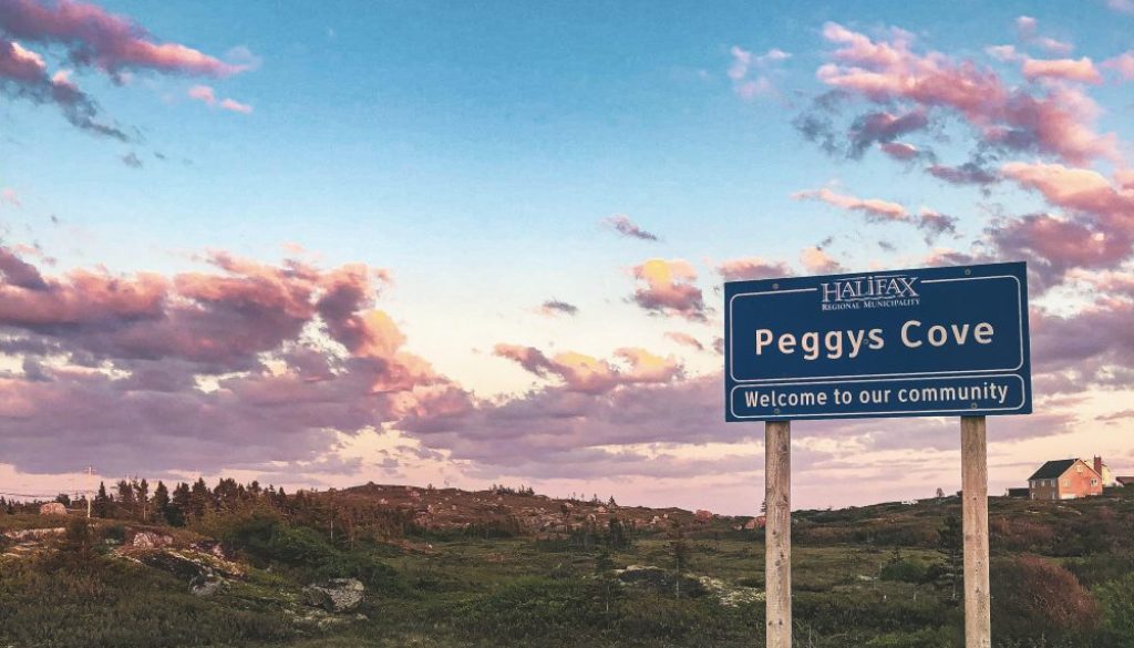 Peggy's Cove sign